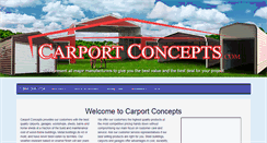 Desktop Screenshot of carportconcepts.com